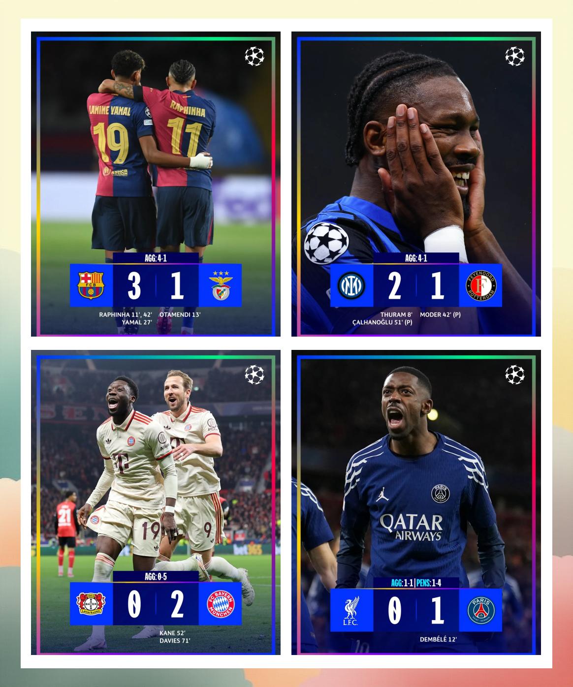 拜仁稳扎稳打,欧冠四强行程底气十足 拜仁稳扎稳打,欧冠四强行程底气十足